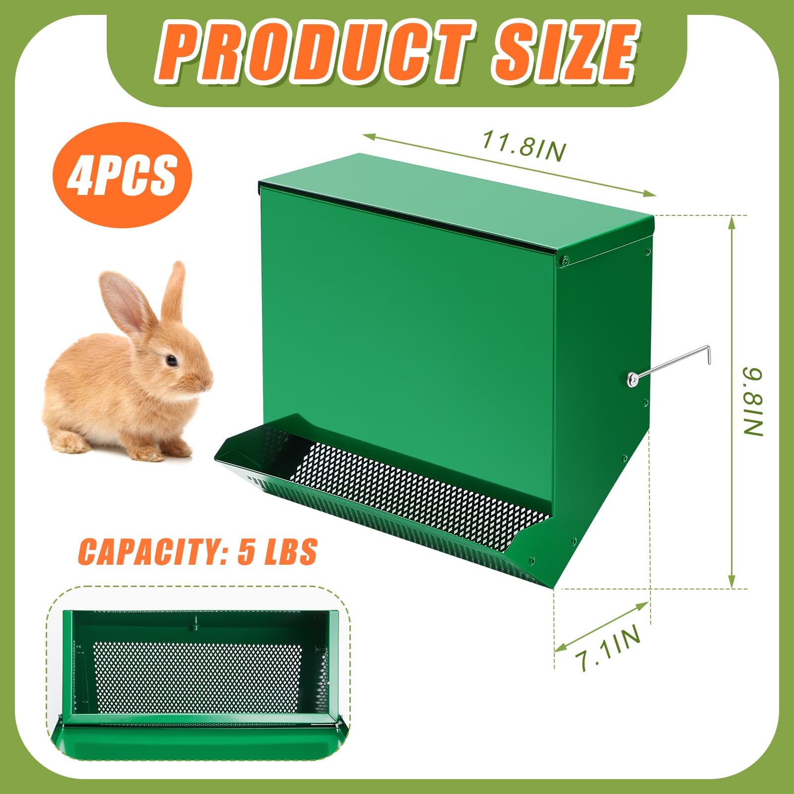 Maxcheck alimentador con tapa superior, protege el alimento del polvo