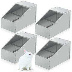 Maxcheck nido metálico para conejos, montaje rápido con 4 piezas.