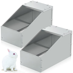 Maxcheck caja nido metalica para conejo, dos piezas incluidas para varias mascotas