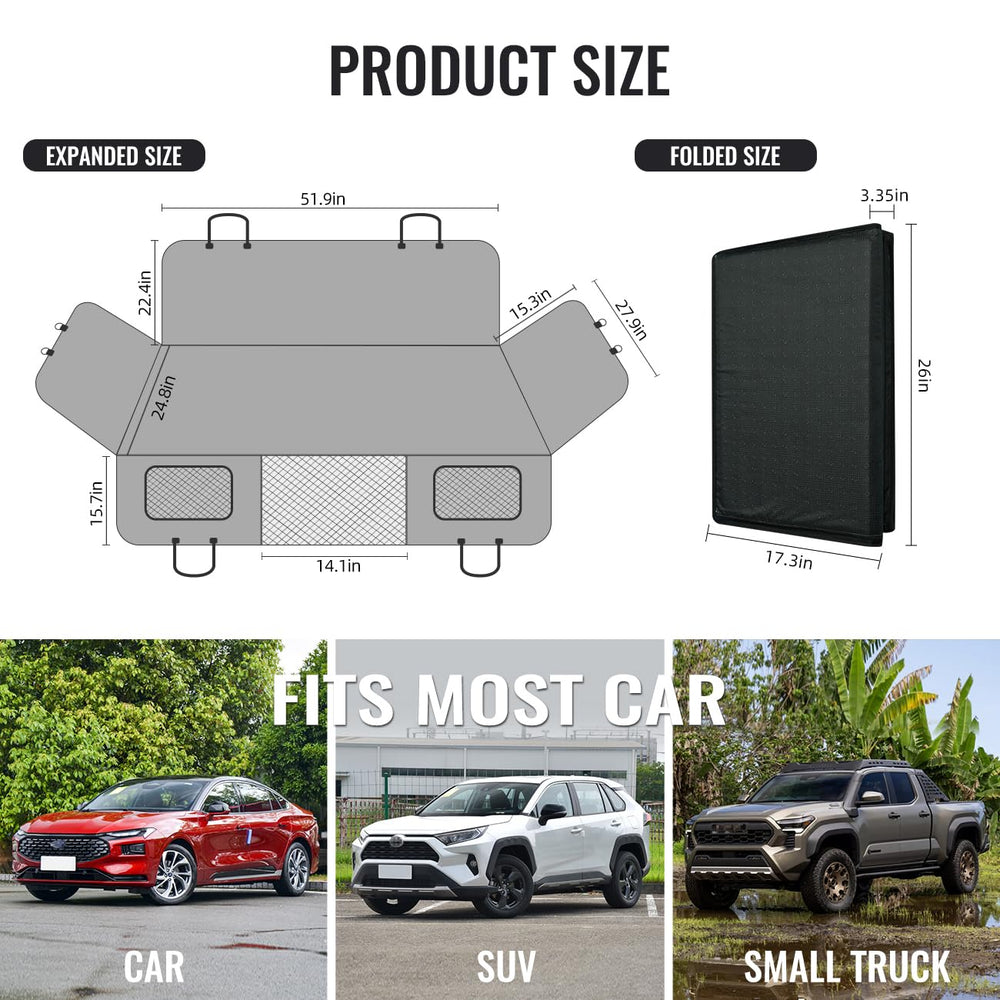 MAXFUT Ajuste universal para coche, compatible con coches, SUVs y camiones pequeños.