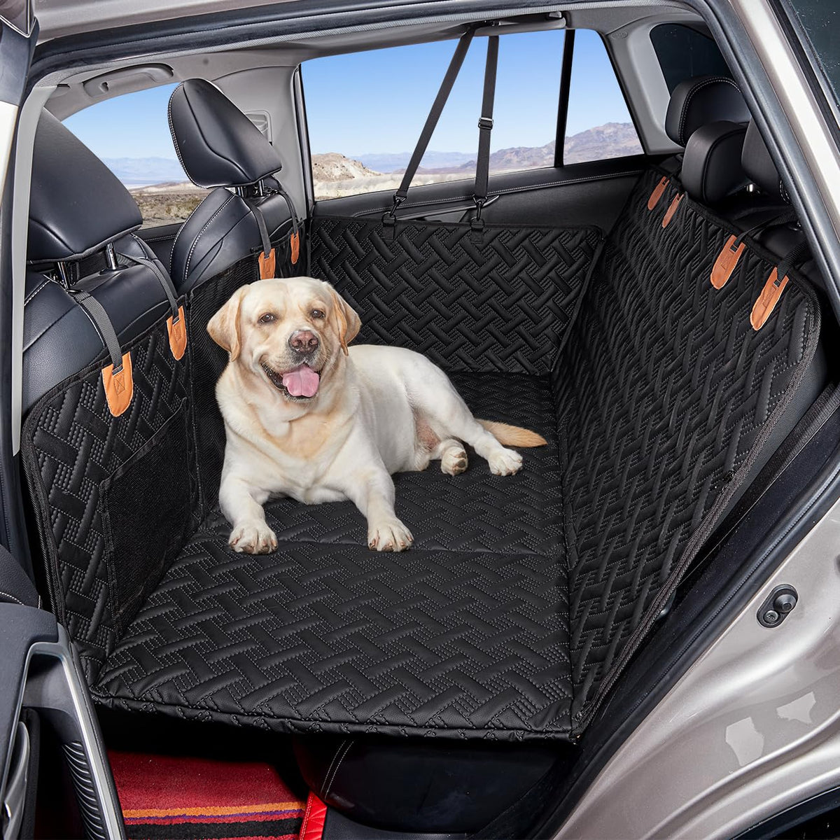 MAXFUT Extensor de asiento trasero para perro, crea cama amplia y cómoda en cada viaje.