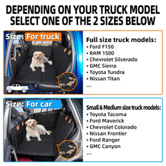 MAXFUT hamaca para perro en camión aporta seguridad y comodidad durante el viaje