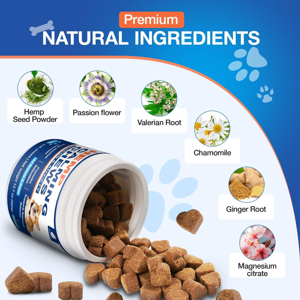 MaxHemp textura suave para todas las razas, masticación fácil para perros pequeños y grandes.