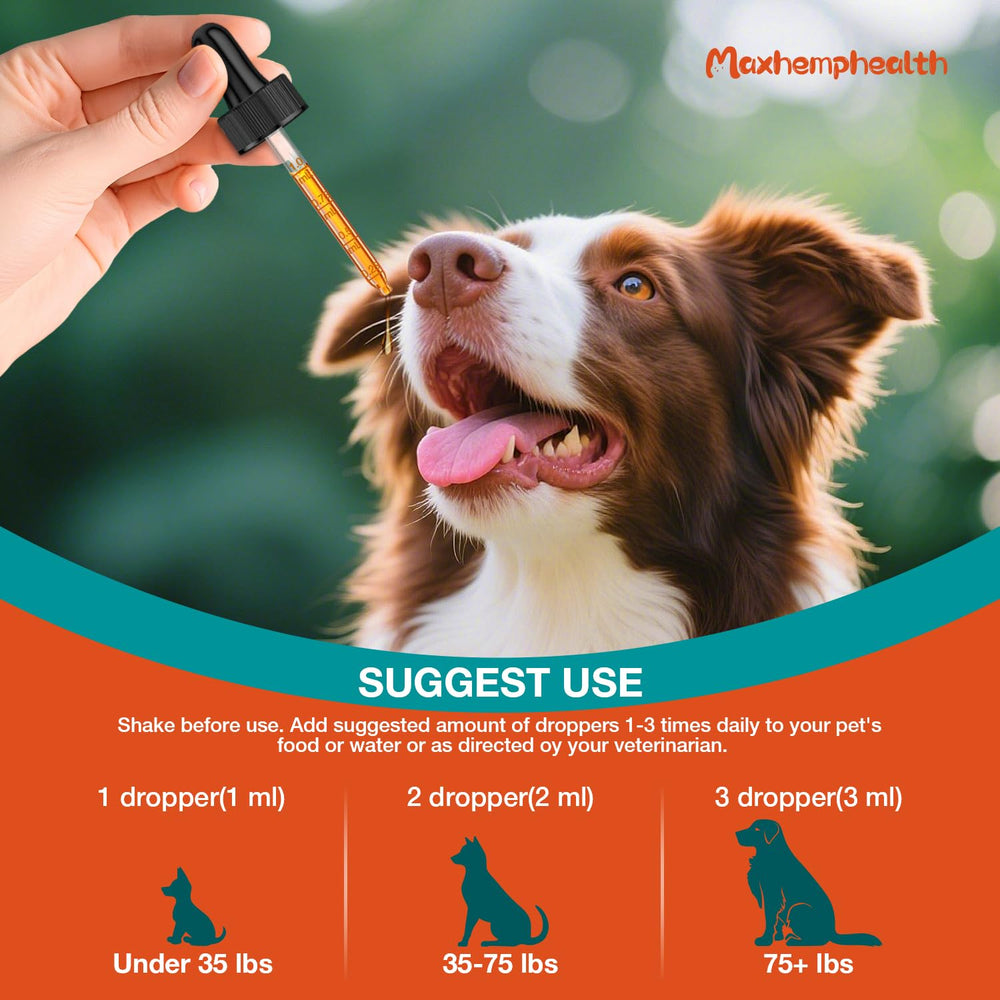 Maxhemphealth alivio de la piel de perros, disminuye inflamaciones leves.