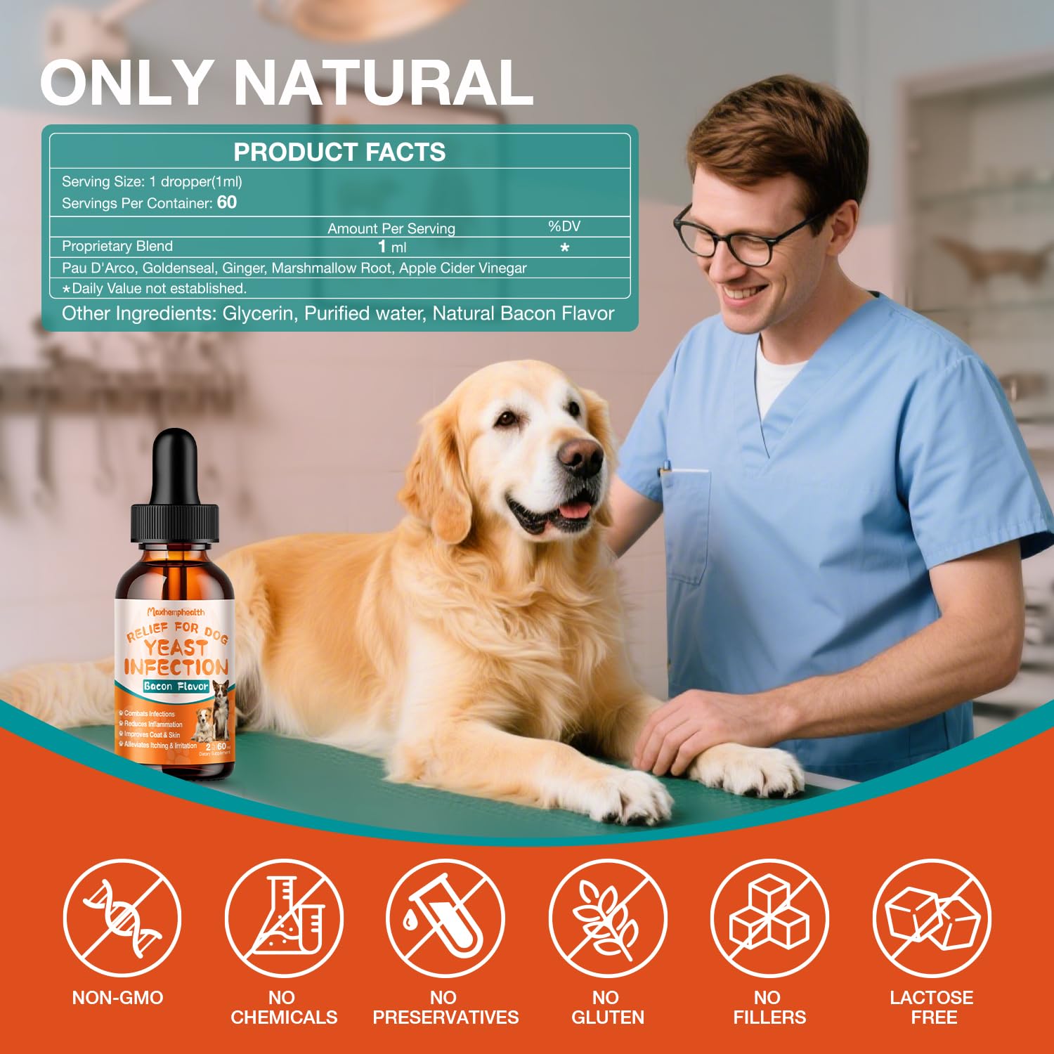 Maxhemphealth protección de la piel de perros, ayuda a reducir irritaciones.