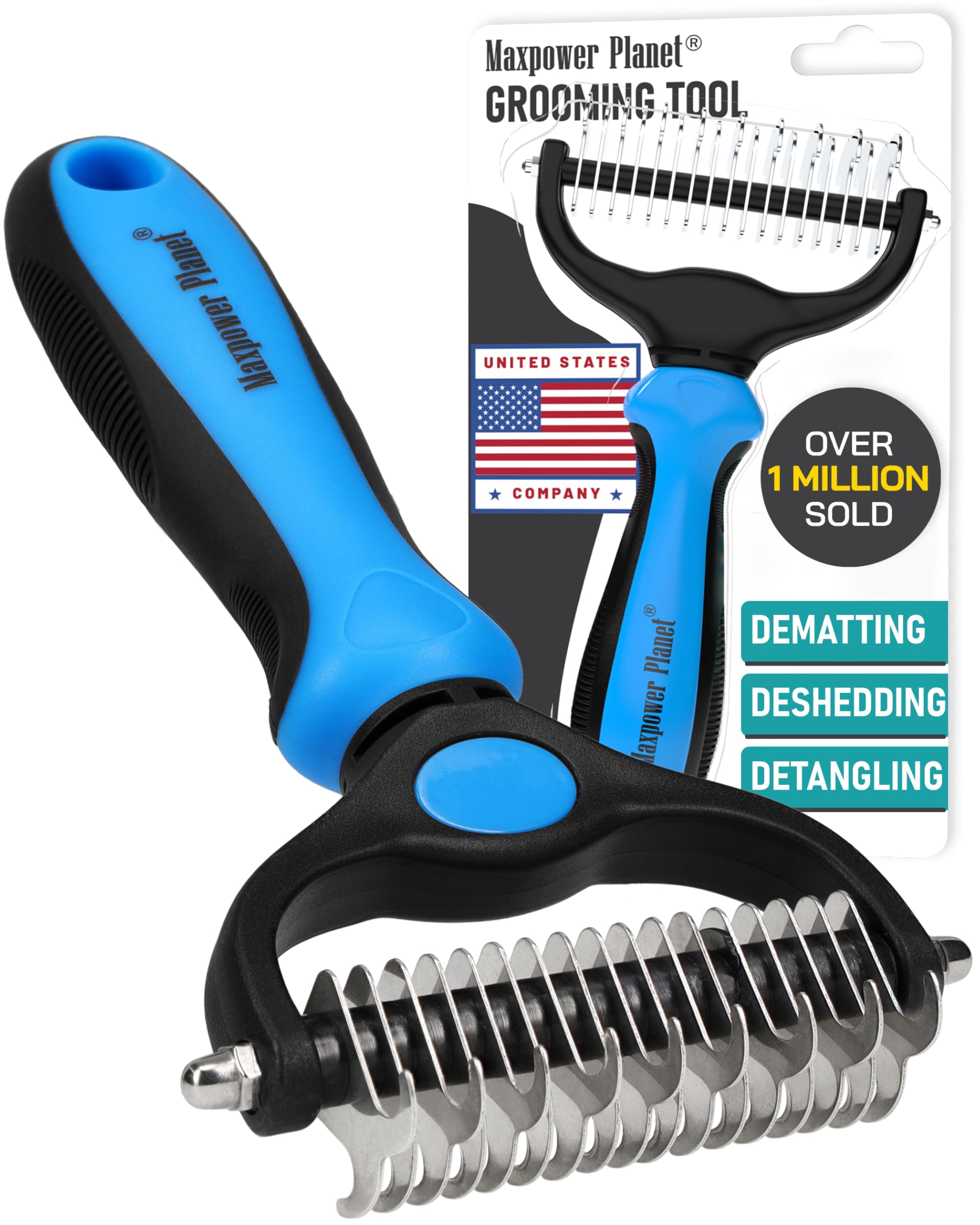 Maxpower Planet peine doble lado para desmatar con suavidad.