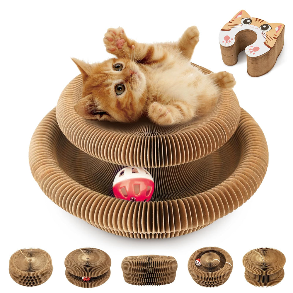MAXTOOA tablero rascador magnético para gatos en interiores mejora el juego