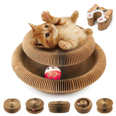 MAXTOOA tablero rascador magnético para gatos en interiores mejora el juego