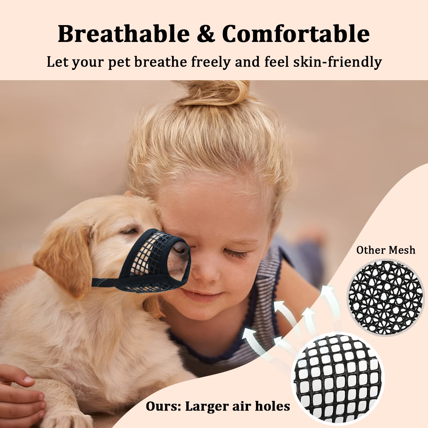 Mayerzon Dog Muzzle: ajuste de cuello para un calce perfecto.