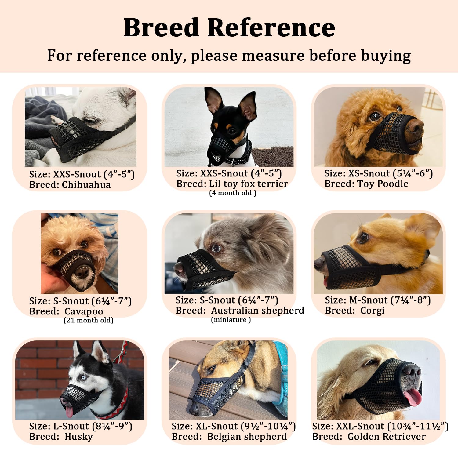 Mayerzon Dog Muzzle: diseño ligero para uso diario.