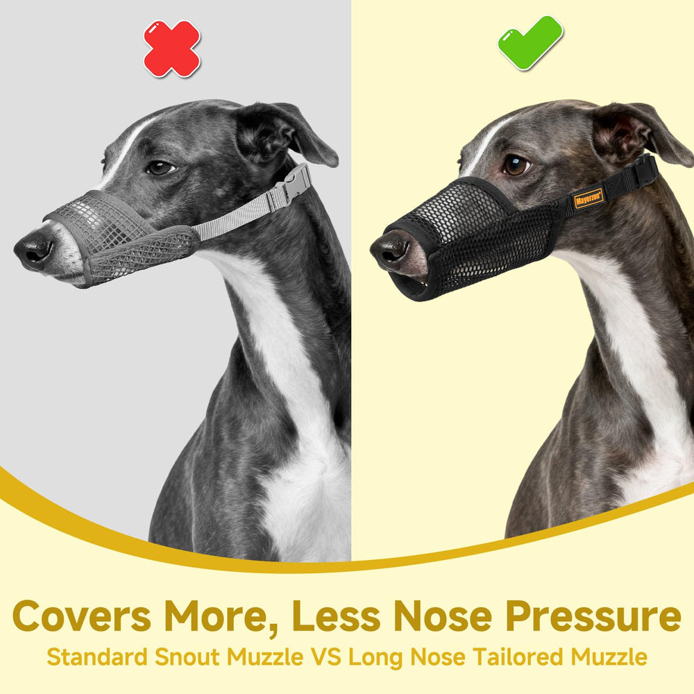 Mayerzon mordaza segura para paseos que evita masticaciones y objetos extraños.
