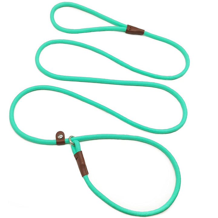 MayPaw correa deslizante 7ft turquesa para paseos con control.