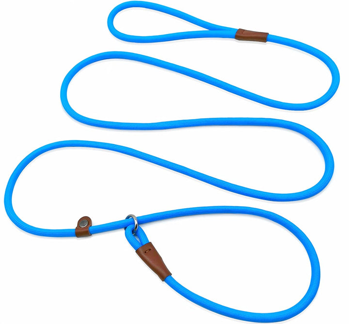 MayPaw correa-slip azul: control suave y visibilidad durante paseos.