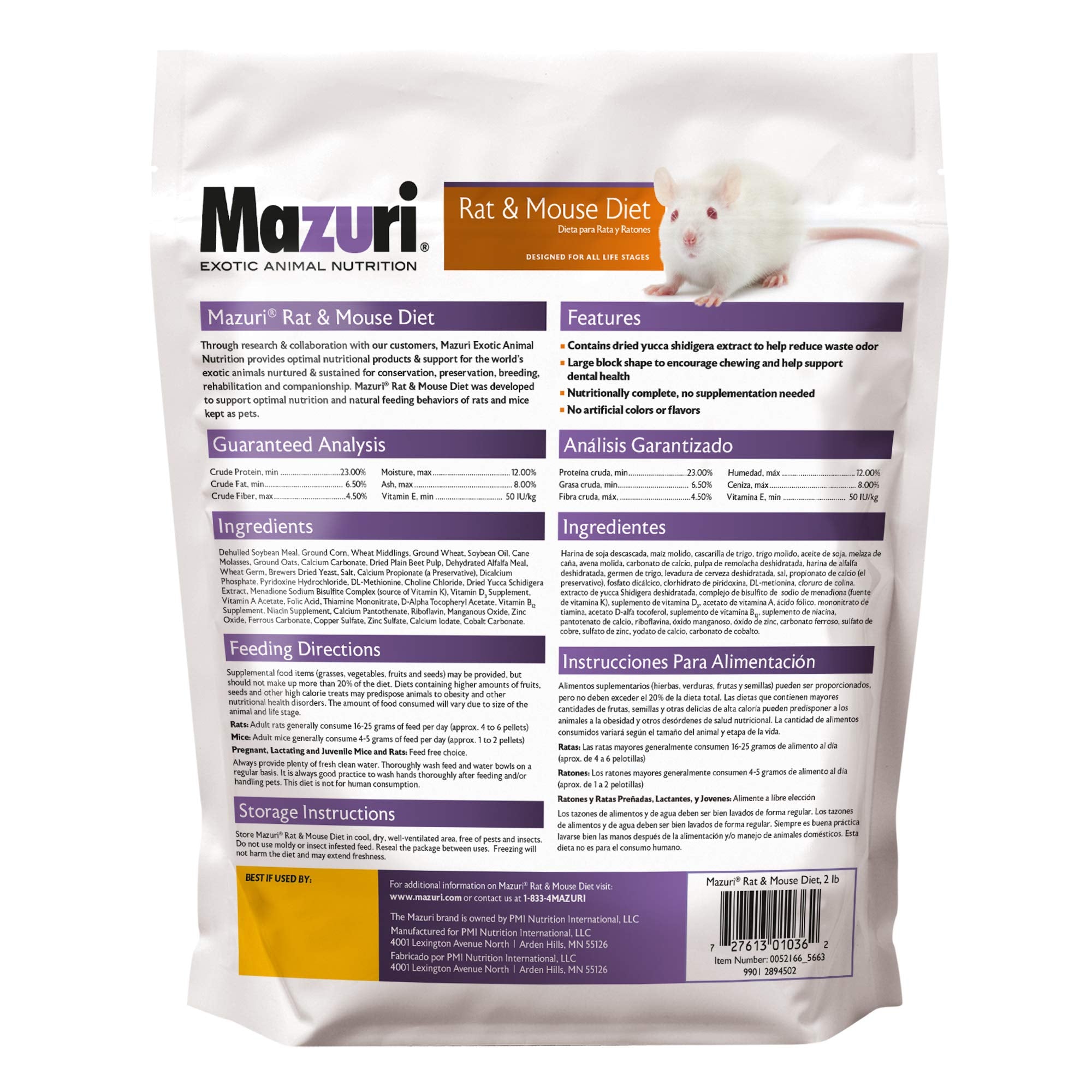 Mazuri bloques-roedores-grandes: promueven masticación prolongada para la salud dental