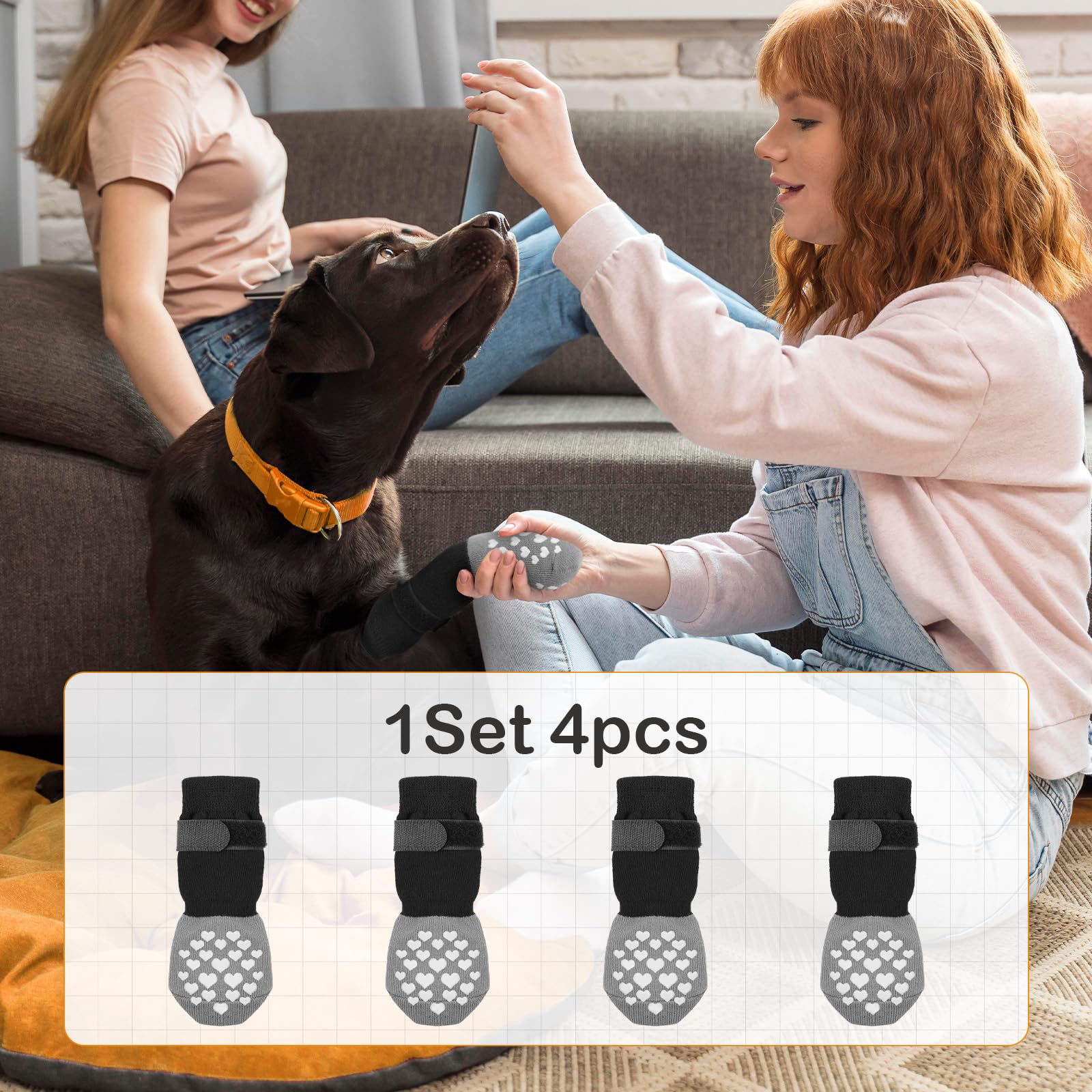 MBTWZ calcetines para perros, doble suavidad y durabilidad.