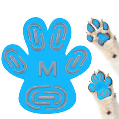 Protector MBTWZ para patitas de perro antideslizante en azul, ideal para mayor seguridad