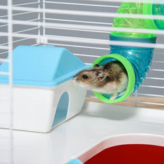 Casa oculta para hamster, refugio cómodo y privado.