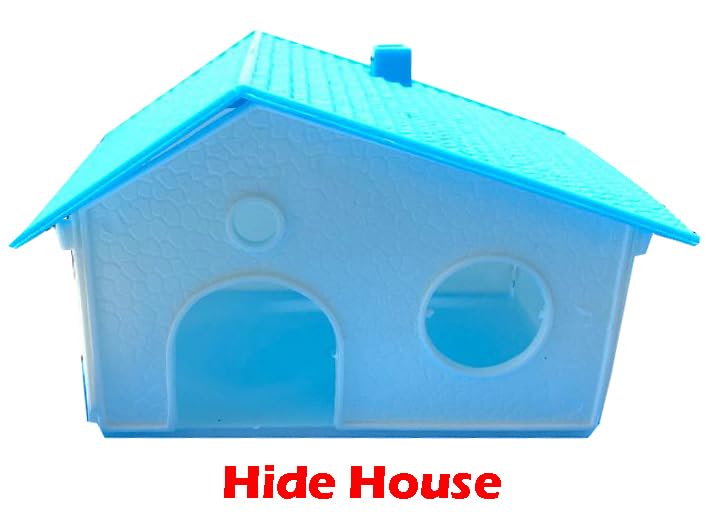 Mcage Hamster Hotel, plato de alimentación incluido para comidas seguras.