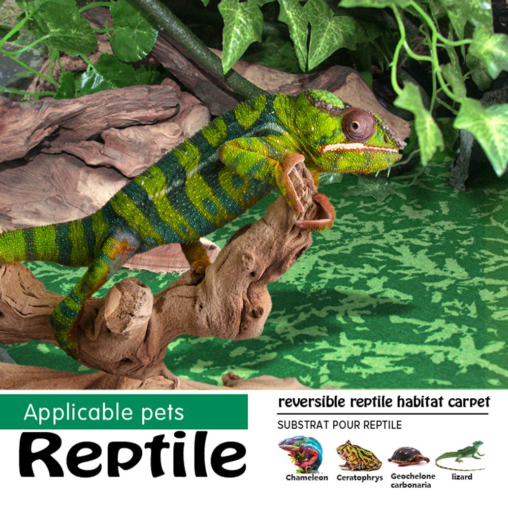 MCLANZOO alfombra terrario: fácil limpieza y secado rápido.