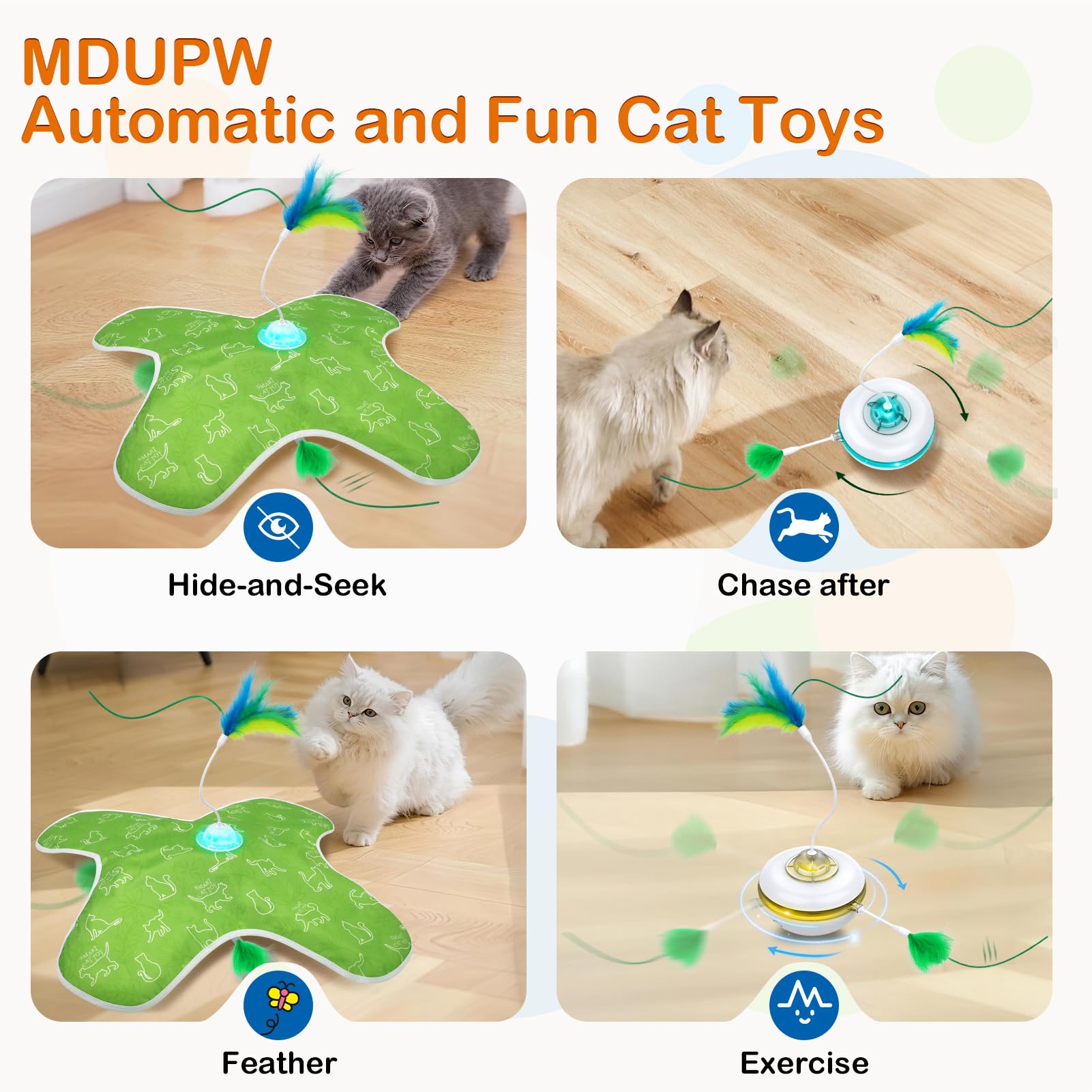 Mdupw Diseño durable y seguro, apto para juego intenso en interiores.