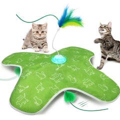 Mdupw Juguete interactivo para gatos en interiores, estimula la persecución y el juego.