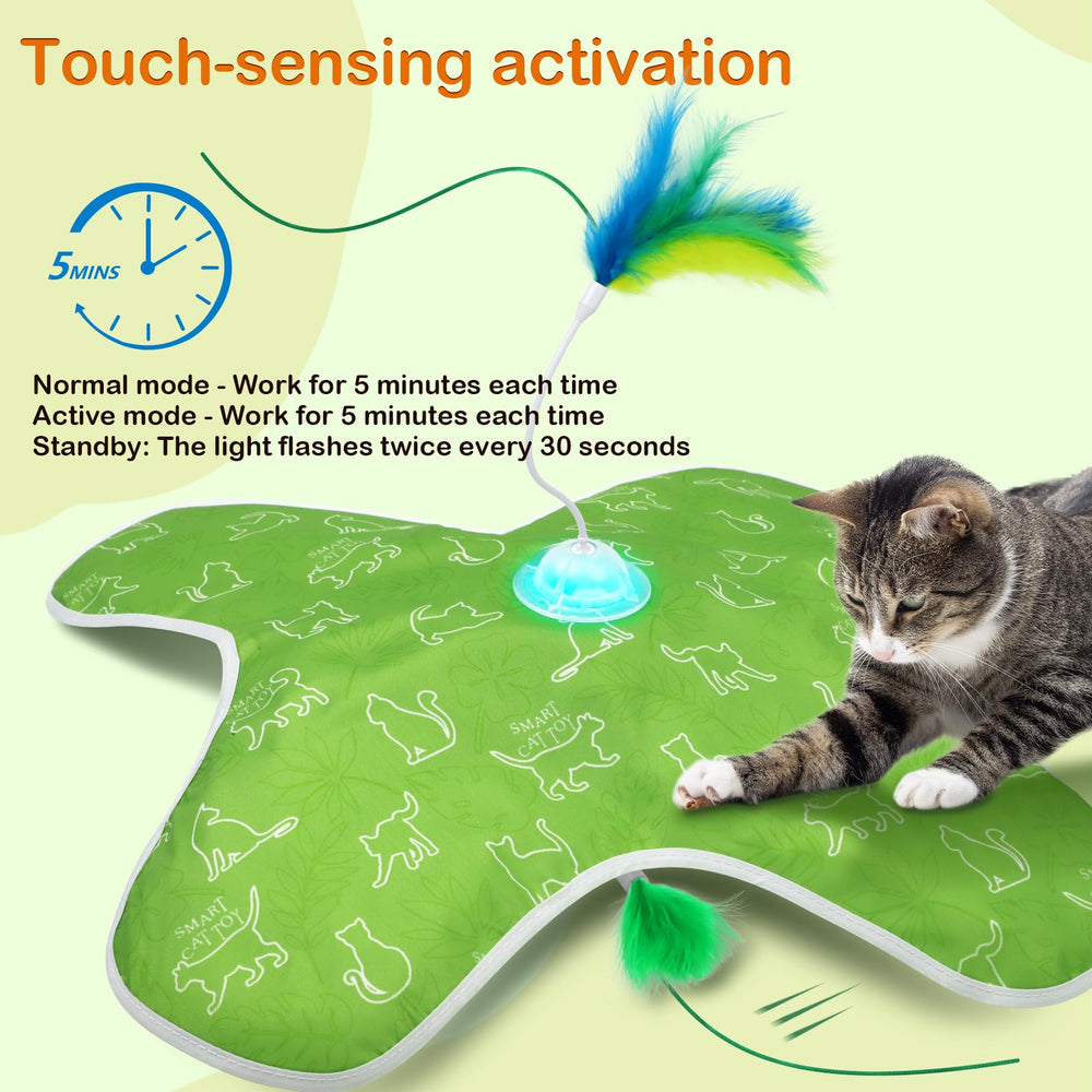 Mdupw Juguete con modos de velocidad, ideal para gatos de distintas energías.