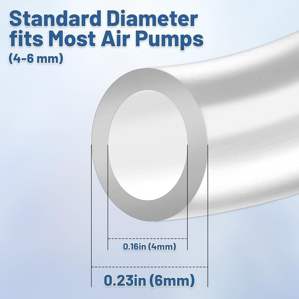 MDYPUINO tubo de aire para acuario dimensiones 4 mm interior 6 mm exterior, compatible.
