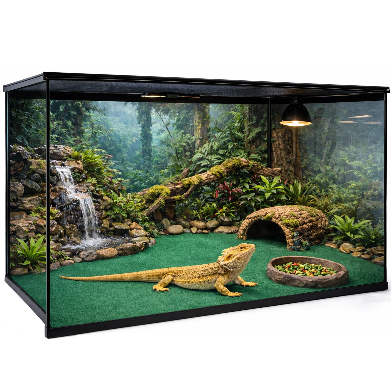 Mechpia alfombra reptil lavable y fácil de limpiar