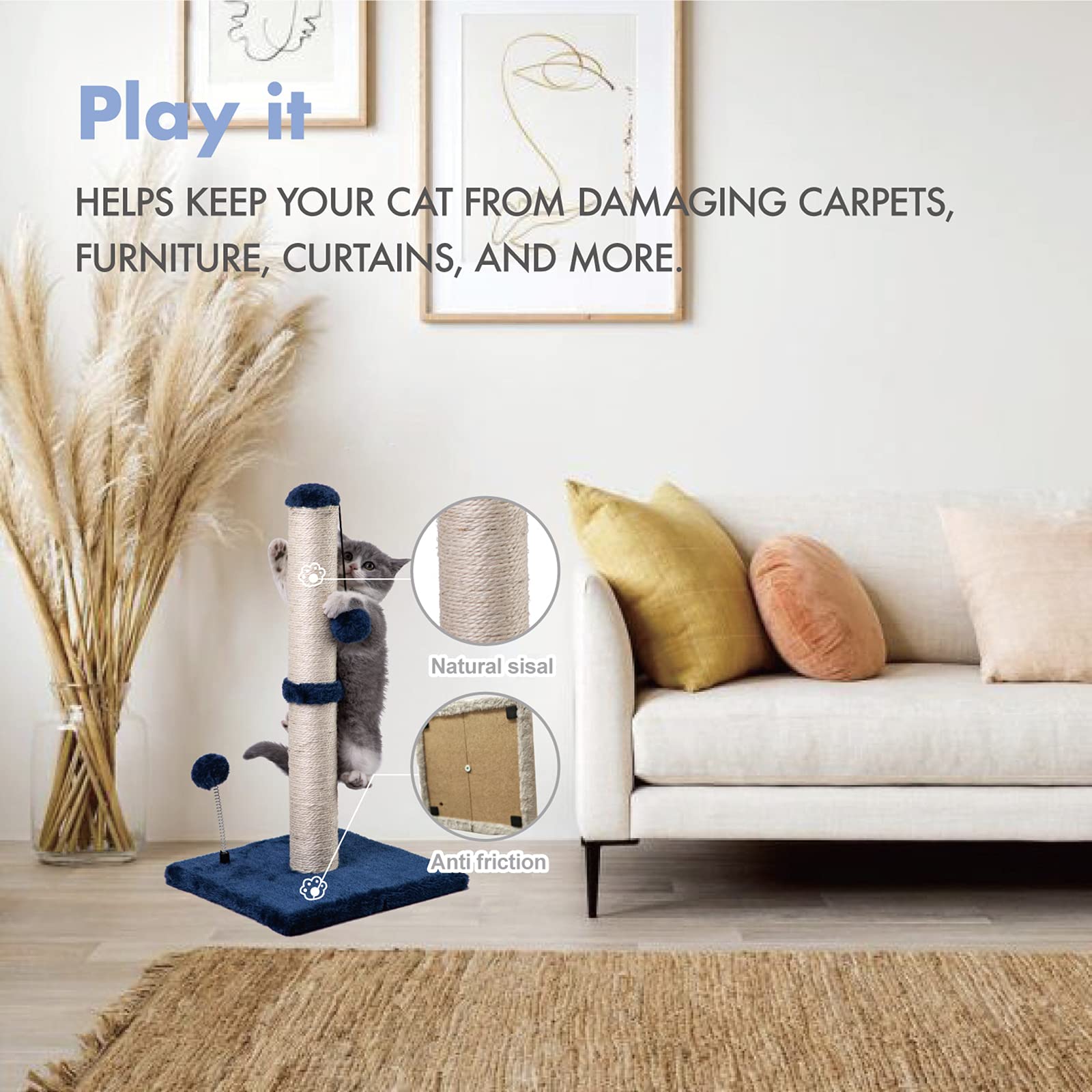 MECOOL materiales de sisal natural para una experiencia duradera.