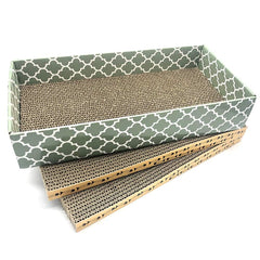 MECOOL rascador-gato área de descanso con caja para proteger muebles.