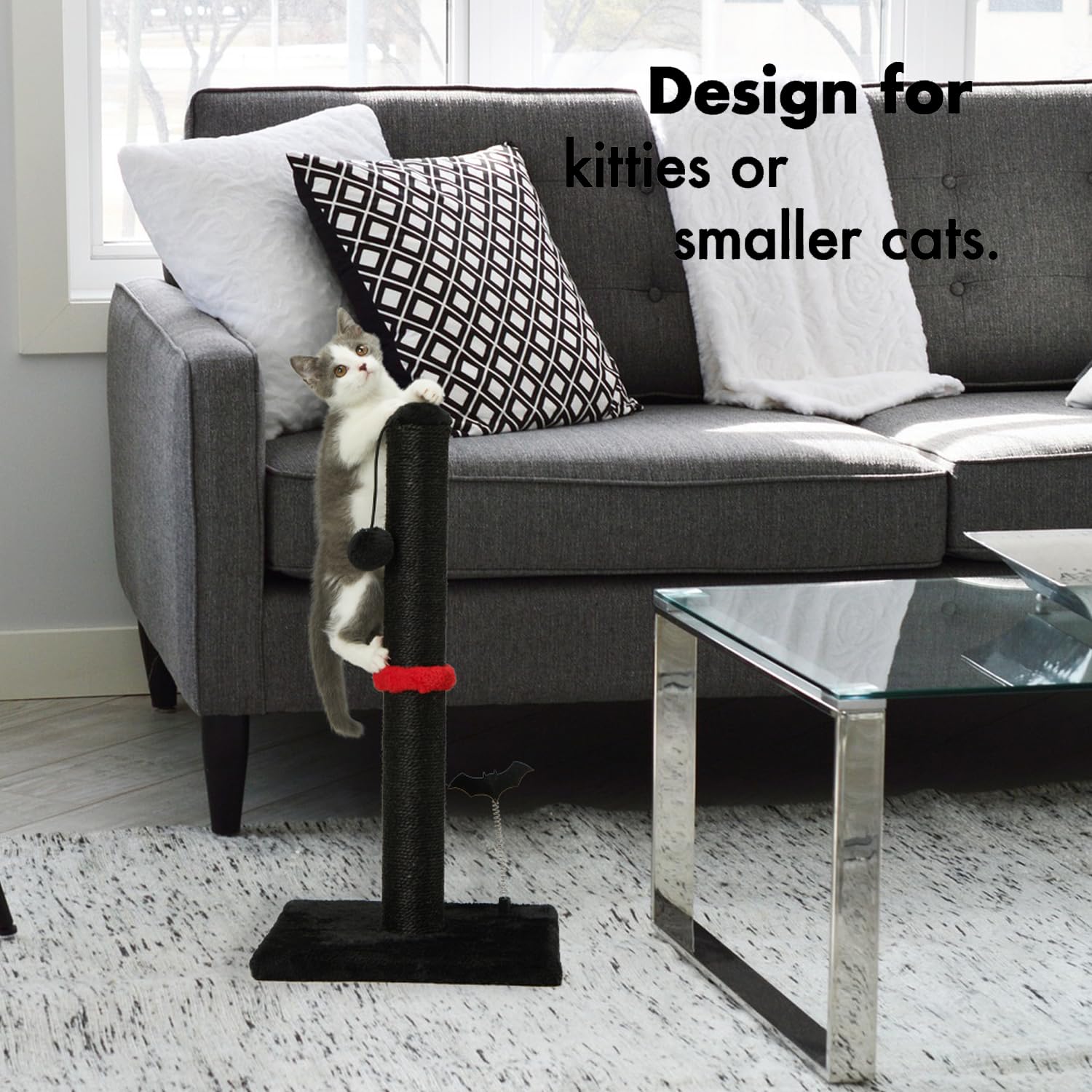 MECOOL sisal natural: superficie resistente para uñas y juego.