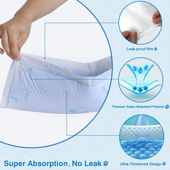 MED almohadillas para control de olores y absorción rápida.