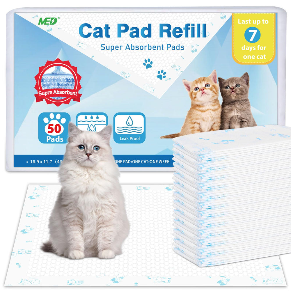 MED almohadillas para caja de arena, absorbción rápida y control de fugas.