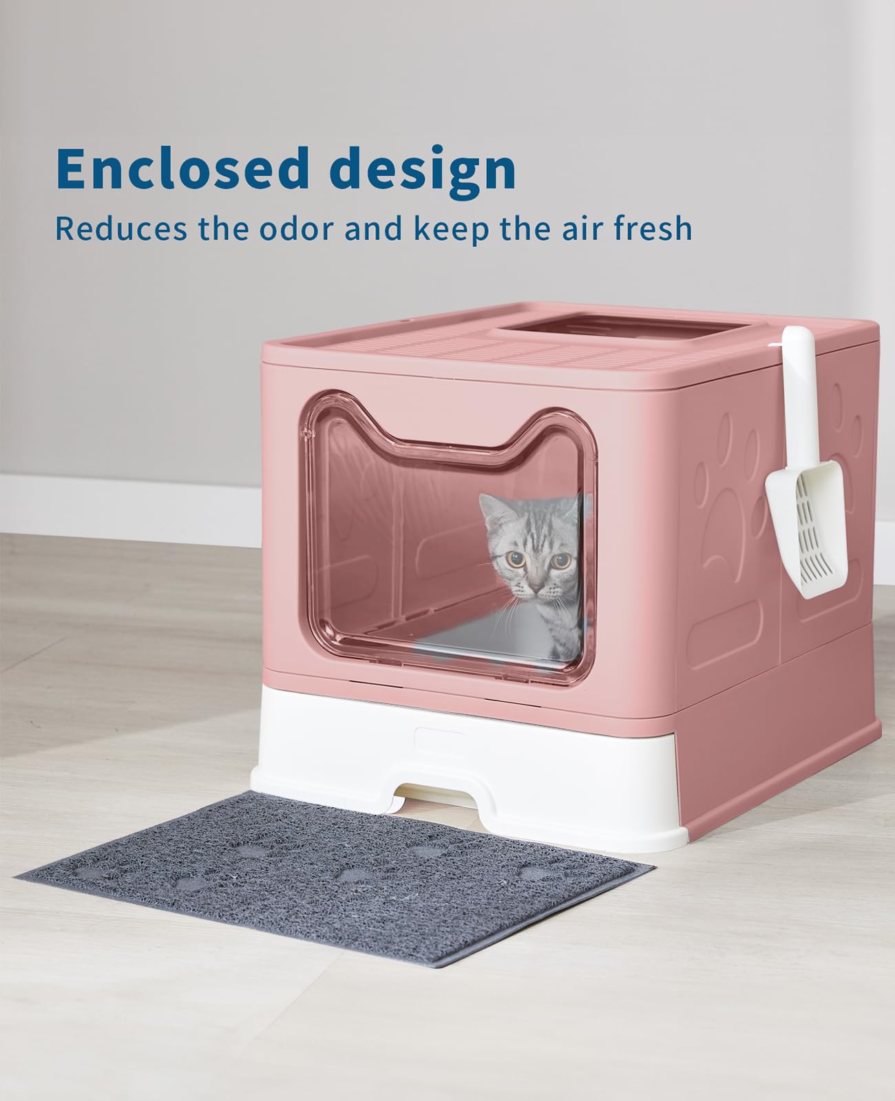 Caja Medario para gatos, dimensiones 20x16x15.2 pulgadas.