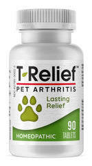 MediNatura T-Relief tabletas de arnica para articulaciones de mascotas.