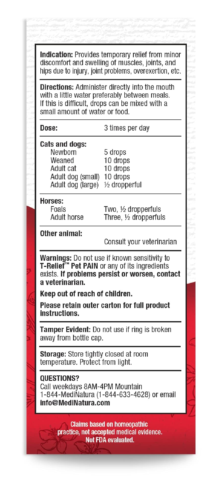 Dosis diaria segura para perros y gatos.