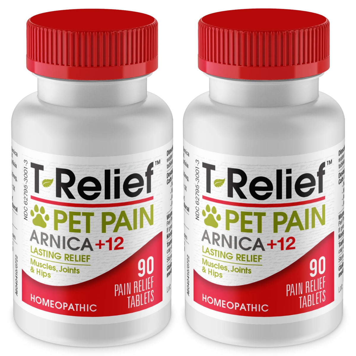 MediNatura T-Relief tabletas-arnica, alivio suave de molestias musculares en mascotas.