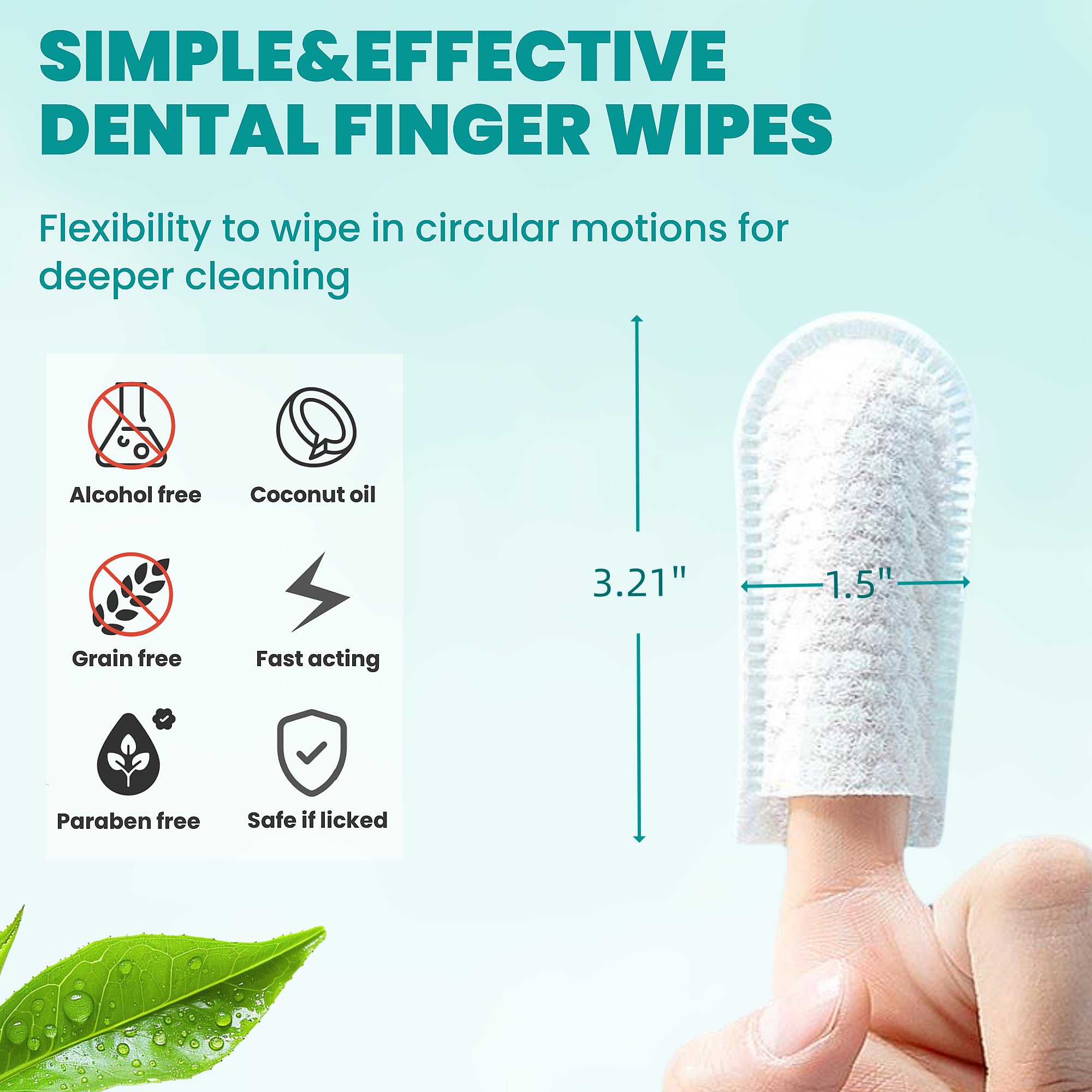 MEDUWEDU: uso fácil de dedos para higiene oral sin agua.