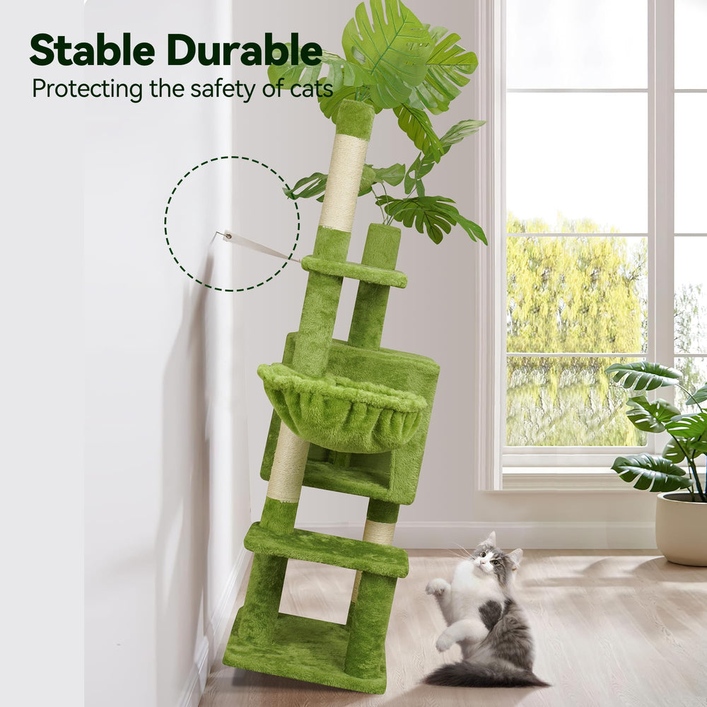 Meecal Arbol Gatos Kit Antivuelco, mayor seguridad al jugar.