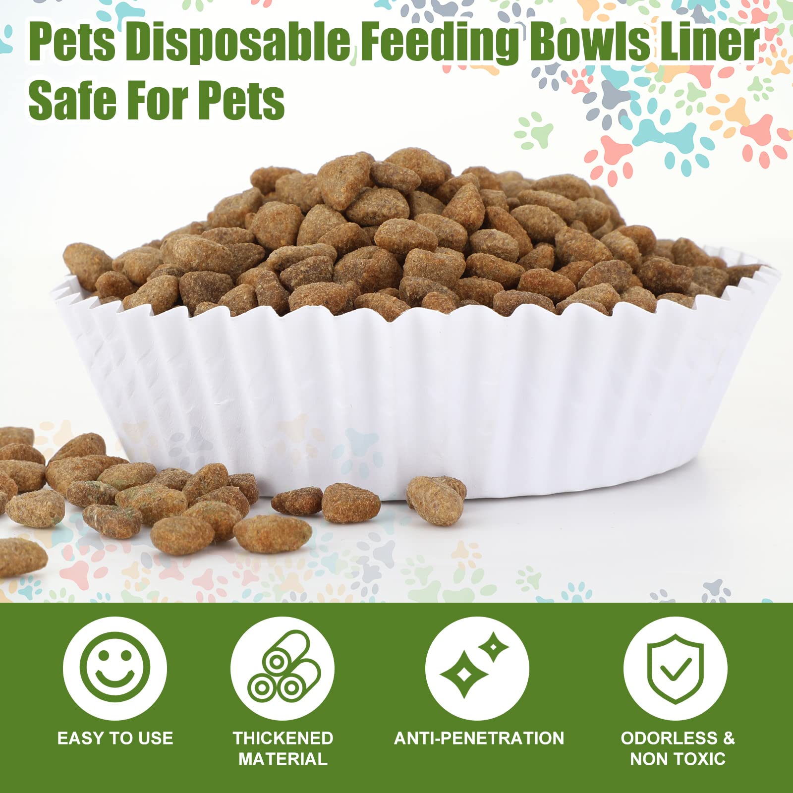 Meekoo forro desechable para perros pequeños, cuenco limpio y listo para la siguiente comida.
