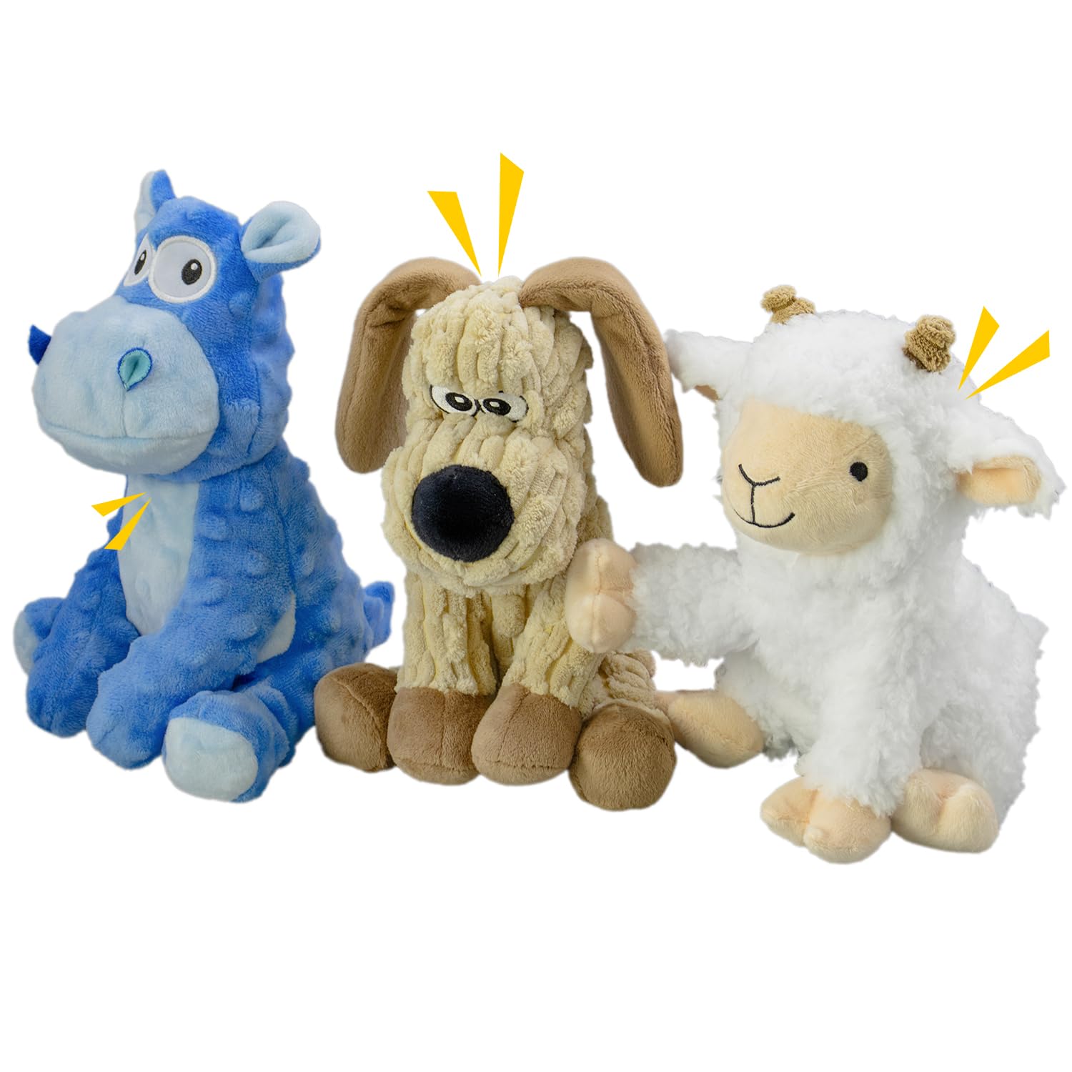 MeetYooo hipopótamo, juguete chirrido, ideal para estimulación y juego activo