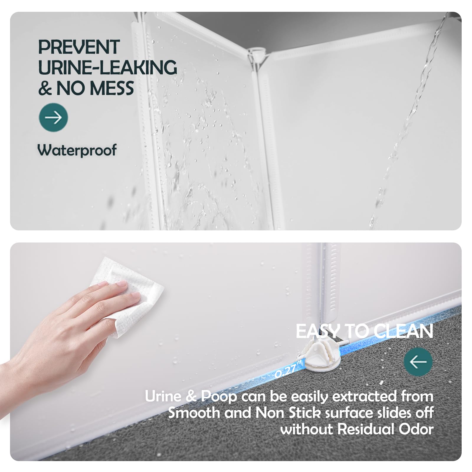 MEEXPAWS paneles modulares tamaño ajuste permiten adaptar la protección