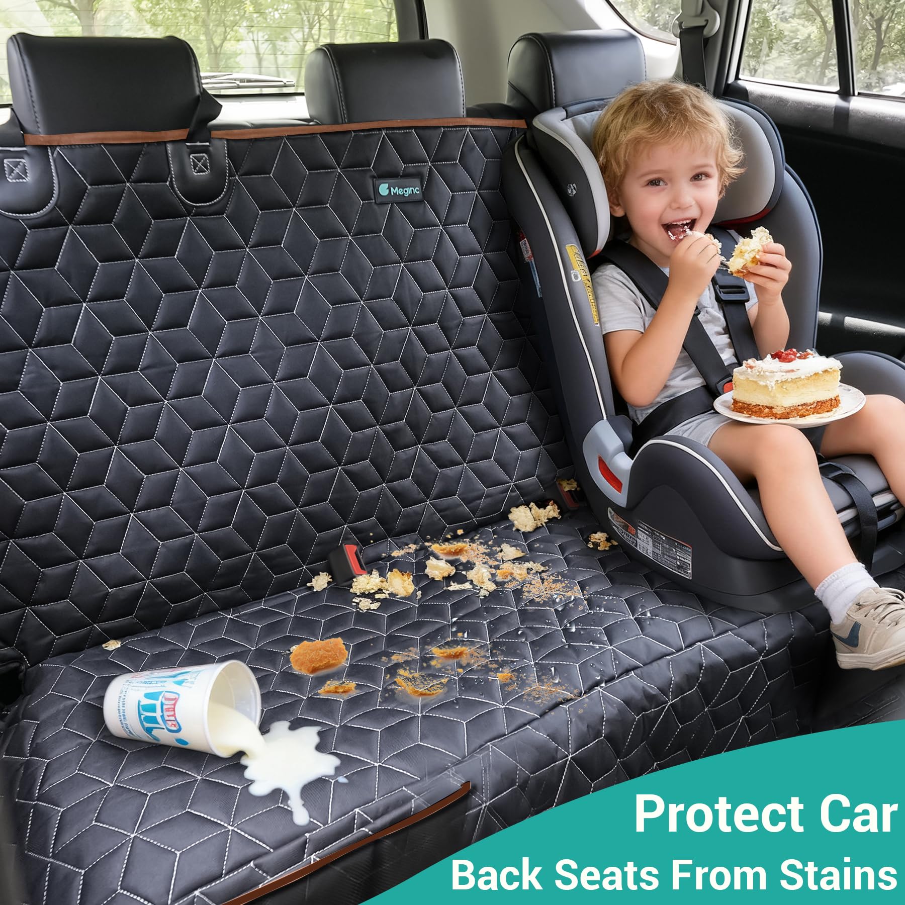 Meginc funda para asiento de camión con fijación rápida, evita movimientos indeseados.