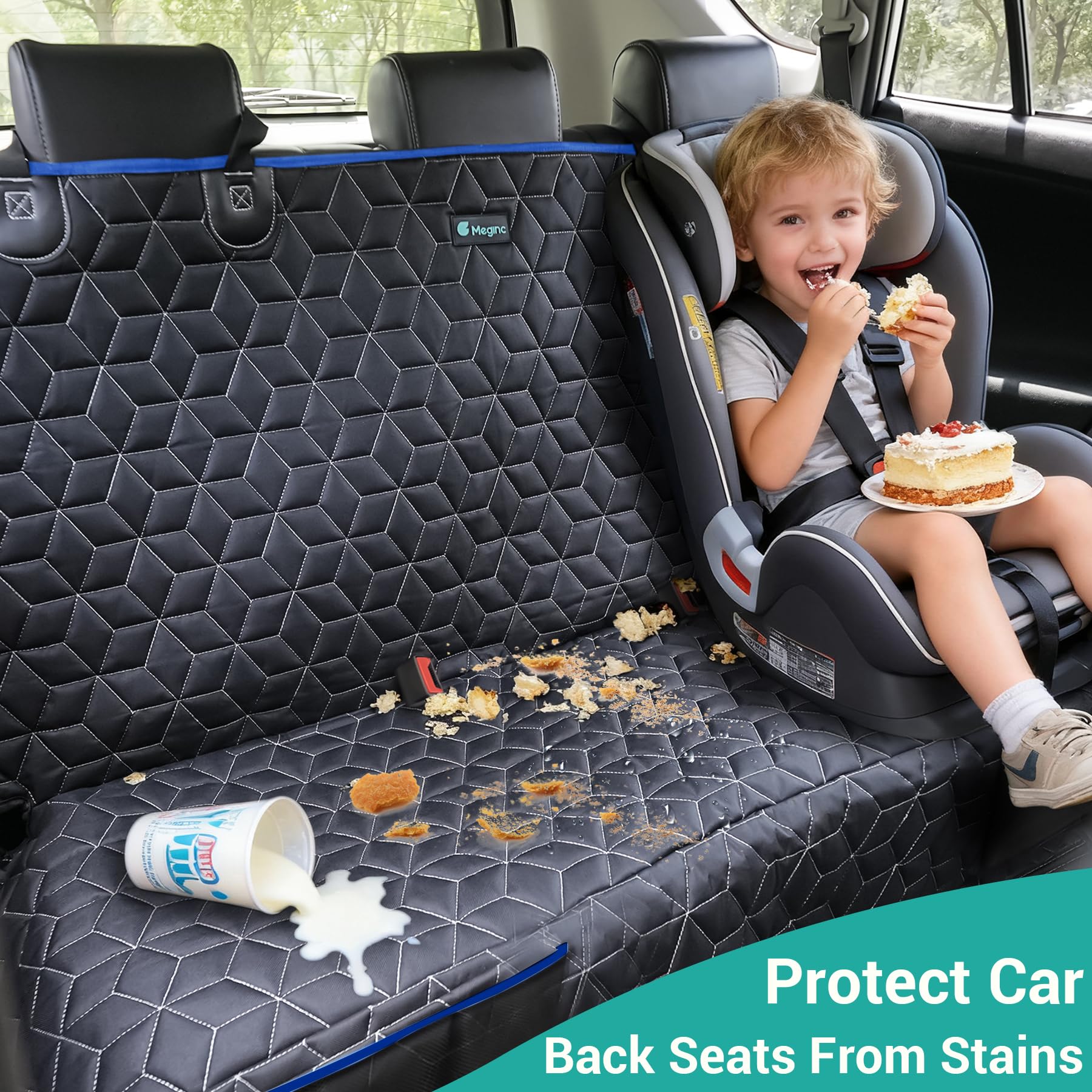 Meginc materiales durables e impermeables protegen el interior del coche