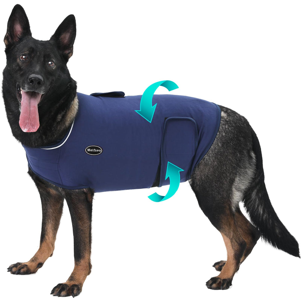 Meifsou chaleco antiansiedad para perros durante tormenta, aporta seguridad y calma