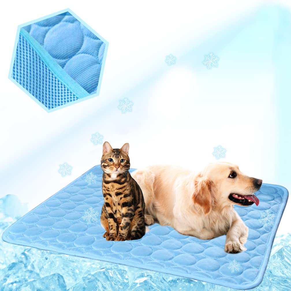 MeiLiMiYu alfombra enfriamiento para perro, doble cara, sensación fresca y cómoda