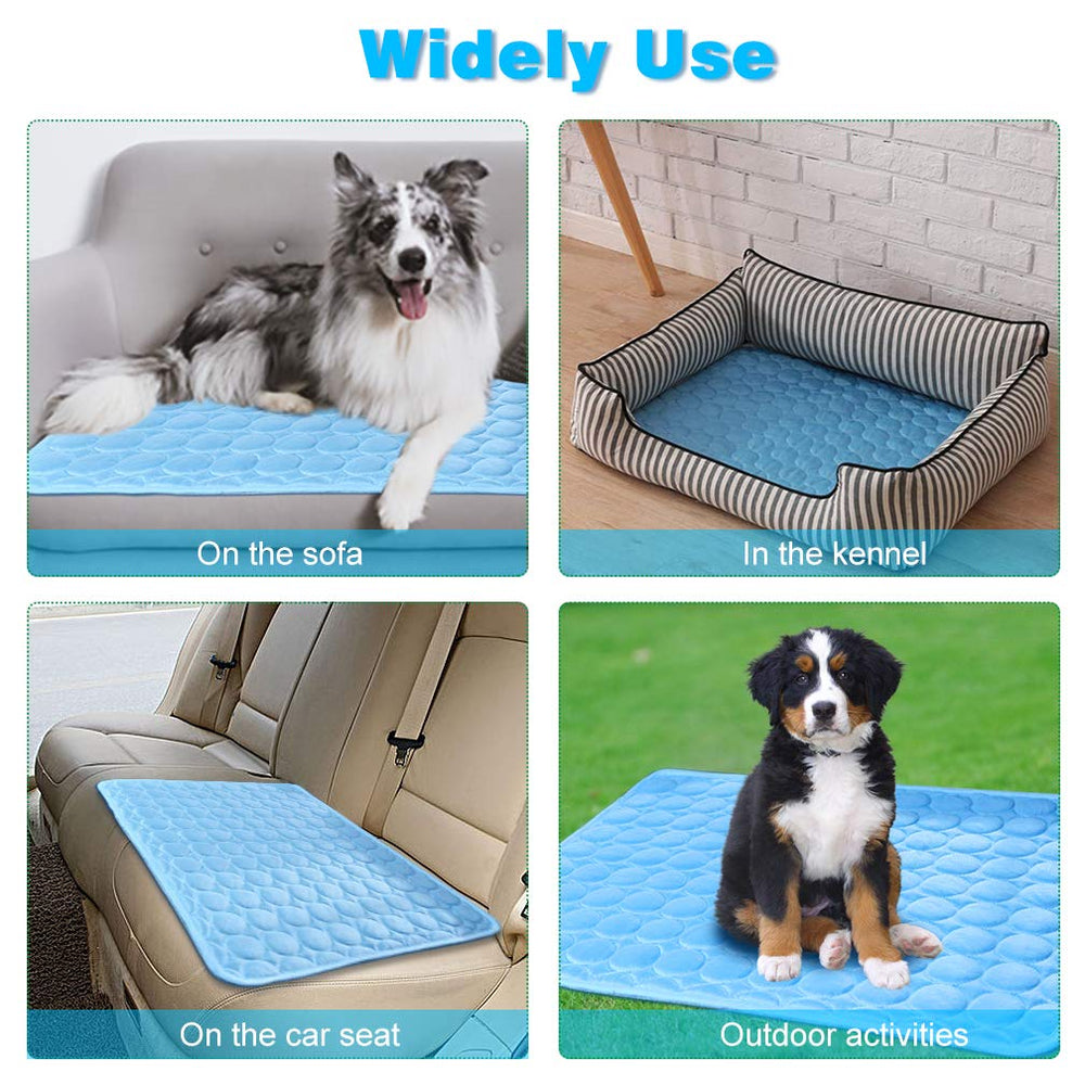 MeiLiMiYu alfombra de seda para perro, superficie suave y refrescante