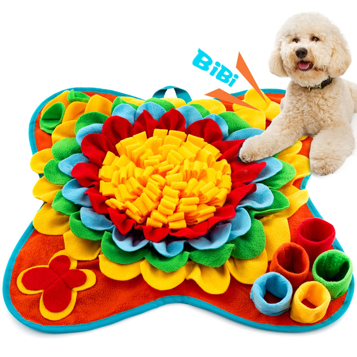 Meilzer Snuffle Mat para perros azul, fomenta la exploración y el olfato
