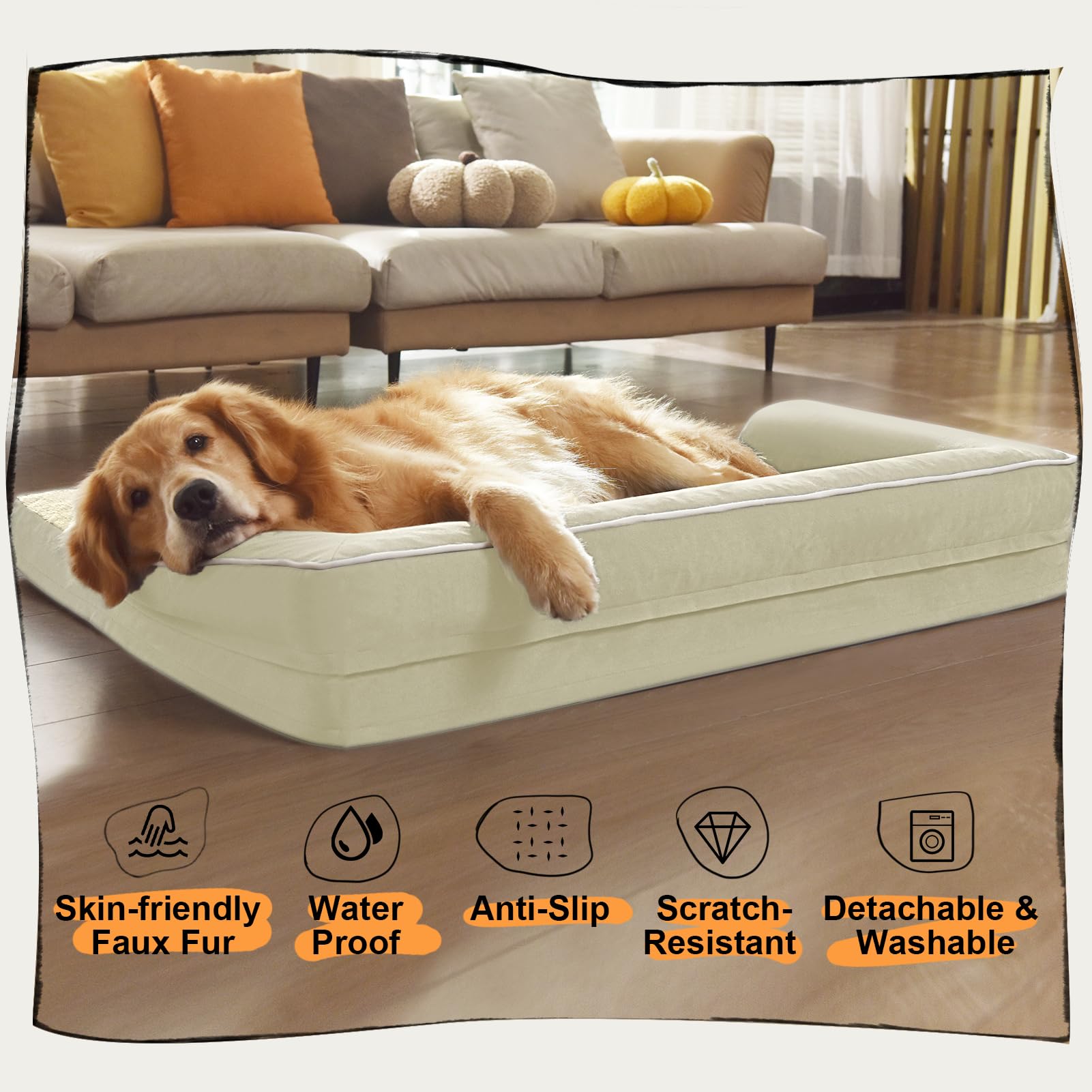 MEKIY base antideslizante mantiene estable la cama.