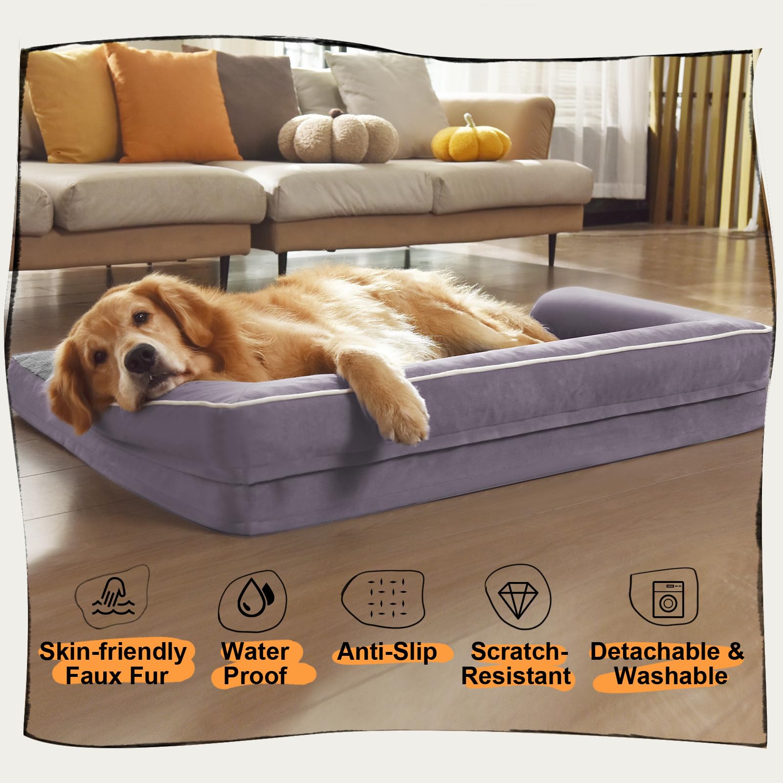 Dimensiones 122x84x19 cm para perros grandes
